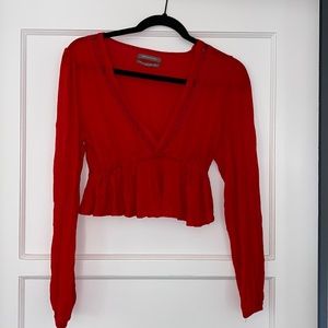Red Urban Outfitters top